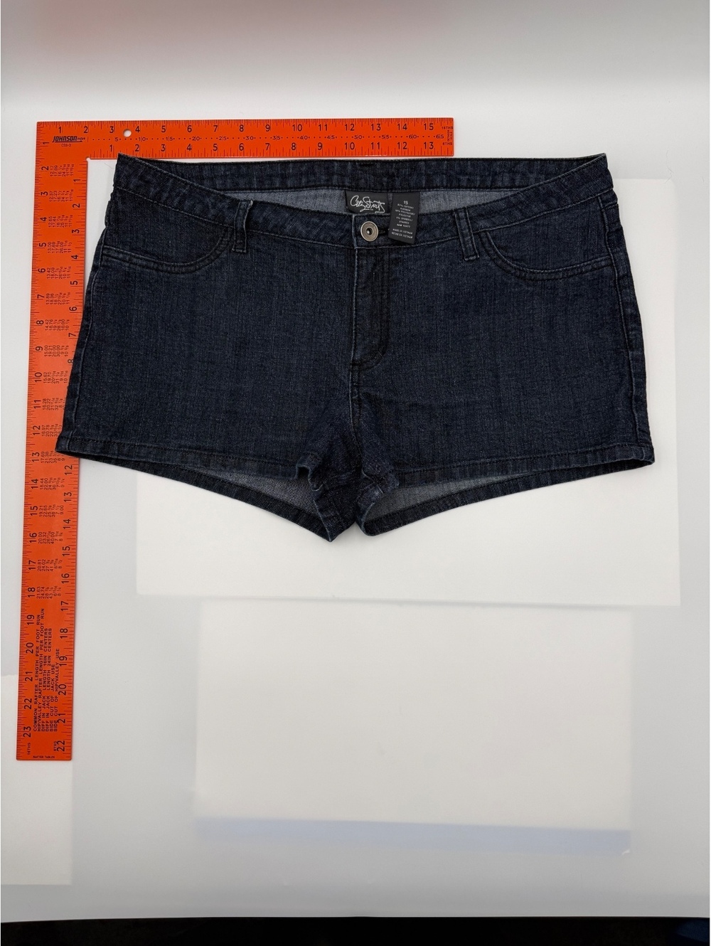 City Streets Dark Denim Shorts Size 15